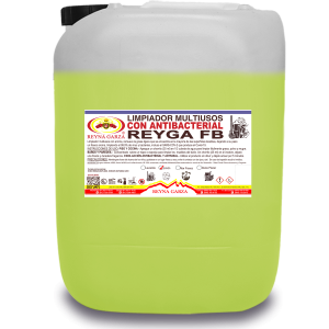 LIMPIADOR MULTIUSOS LIMON CON ANTIBACTERIAL REYGA MSL PORRON 20 L.