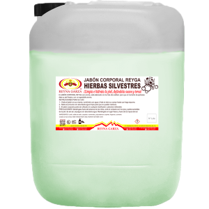 JABON CORPORAL REYGA HIERBAS SILVESTRES PORRON 20 L.